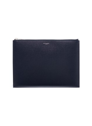 Main View - Click To Enlarge - SAINT LAURENT - Calfskin leather tablet holder