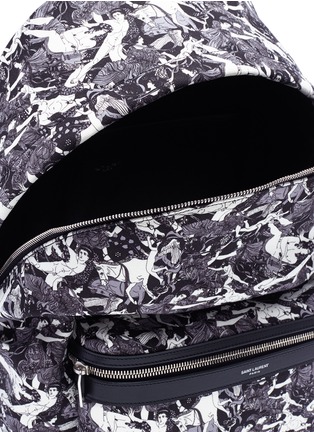 Detail View - Click To Enlarge - SAINT LAURENT - 'City' graphic print canvas backpack
