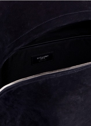 Detail View - Click To Enlarge - SAINT LAURENT - 'City' suede backpack