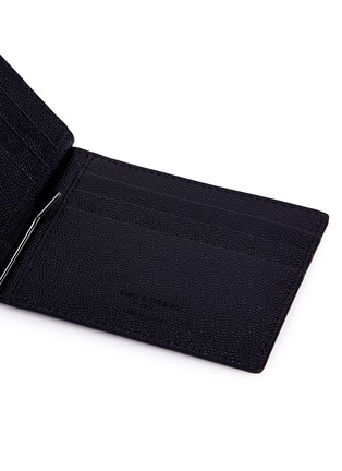 Detail View - Click To Enlarge - SAINT LAURENT - Grain de poudre leather bill clip bifold wallet