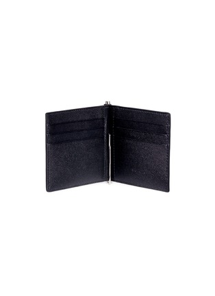 Figure View - Click To Enlarge - SAINT LAURENT - Grain de poudre leather bill clip bifold wallet
