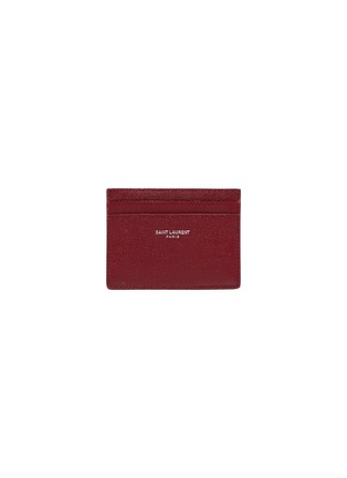 Main View - Click To Enlarge - SAINT LAURENT - Leather card holder