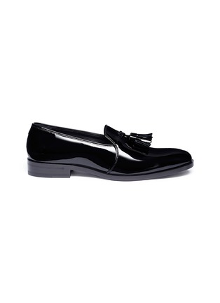 Main View - Click To Enlarge - SAINT LAURENT - 'Montaigne 25' tassel patent leather loafers