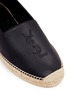 Detail View - Click To Enlarge - SAINT LAURENT - 'Monogram' lambskin leather espadrilles