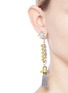 Figure View - Click To Enlarge - ANTON HEUNIS - 'Amy 3.11' Swarovski crystal agate tassel chain earrings