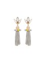 Main View - Click To Enlarge - ANTON HEUNIS - 'Amy 3.05' Swarovski crystal agate tassel earrings