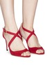Figure View - Click To Enlarge - JIMMY CHOO - 'Emily 85' suede sandals