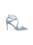Main View - Click To Enlarge - JIMMY CHOO - 'Lancer 85' strappy suede pumps