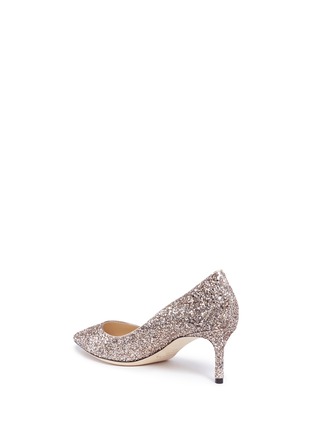 Detail View - Click To Enlarge - JIMMY CHOO - 'Romy 60' coarse glitter pumps