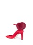 Detail View - Click To Enlarge - JIMMY CHOO - 'South 85' fox fur pompom suede pumps