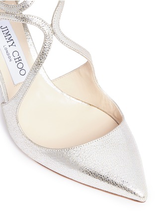 Detail View - Click To Enlarge - JIMMY CHOO - 'Lancer 85' metallic leather pumps