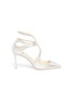 Main View - Click To Enlarge - JIMMY CHOO - 'Lancer 85' metallic leather pumps