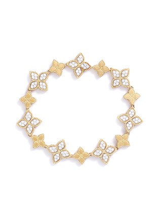Main View - Click To Enlarge - ROBERTO COIN - 'Princess Flower' diamond 18k gold bracelet