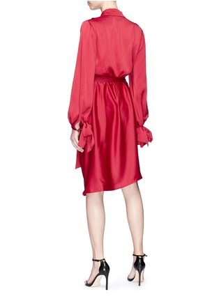 Figure View - Click To Enlarge - C/MEO COLLECTIVE - 'Influential' belted satin wrap dress