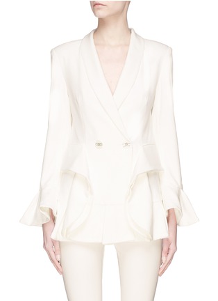Main View - Click To Enlarge - C/MEO COLLECTIVE - 'Intermission' ruffle sleeve blazer