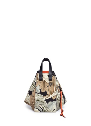 Main View - Click To Enlarge - LOEWE - 'Hammock Camo' acanthus leaves print small canvas bag