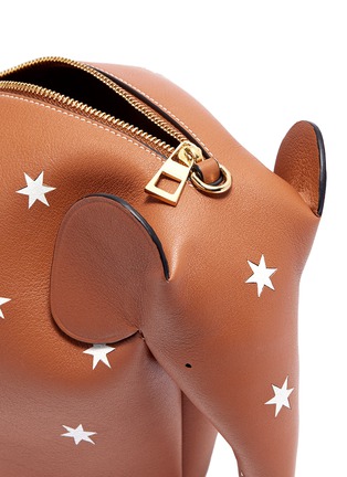 Detail View - Click To Enlarge - LOEWE - 'Elephant' star print mini grainy calfskin leather bag