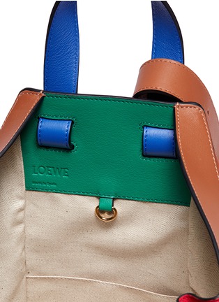 Detail View - Click To Enlarge - LOEWE - 'Hammock Stars' colourblock calfskin leather bag