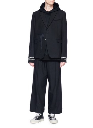 Figure View - Click To Enlarge - MIHARAYASUHIRO - Belted wide leg pants