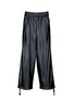Main View - Click To Enlarge - MIHARAYASUHIRO - Stripe outseam faux leather jogging pants
