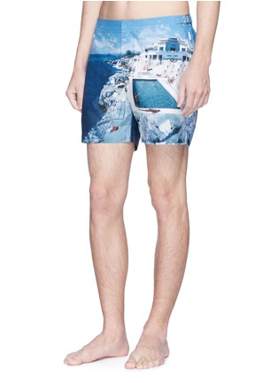 Figure View - Click To Enlarge - ORLEBAR BROWN - 'Bulldog Hulton Getty' pool print swim shorts