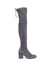 Main View - Click To Enlarge - STUART WEITZMAN - 'Tie Land' stretch suede thigh high boots
