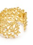 Detail View - Click To Enlarge - KENNETH JAY LANE - Glass pearl stud coral openwork cuff