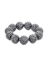 Main View - Click To Enlarge - KENNETH JAY LANE - Glass crystal sphere stretch bracelet