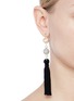 Figure View - Click To Enlarge - KENNETH JAY LANE - Glass pearl crystal sphere tassel drop earrings