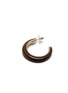 Detail View - Click To Enlarge - KENNETH JAY LANE - Wooden hoop earrings