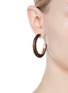 Figure View - Click To Enlarge - KENNETH JAY LANE - Wooden hoop earrings