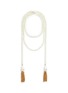 Main View - Click To Enlarge - KENNETH JAY LANE - Glass pearl chain tassel wraparound necklace