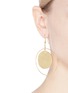 Figure View - Click To Enlarge - KENNETH JAY LANE - Hammered coin hoop earrings