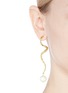 Figure View - Click To Enlarge - KENNETH JAY LANE - Glass pearl swirl drop earrings