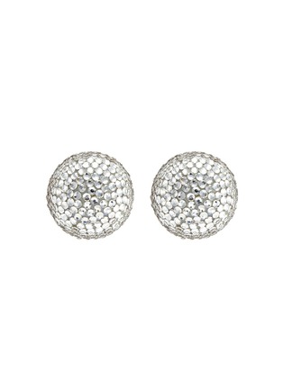 Main View - Click To Enlarge - KENNETH JAY LANE - Glass crystal sphere clip stud earrings