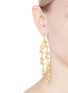 Figure View - Click To Enlarge - KENNETH JAY LANE - Glass pearl floral drop earrings
