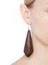Figure View - Click To Enlarge - KENNETH JAY LANE - Geometric wooden drop earrings
