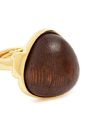 Detail View - Click To Enlarge - KENNETH JAY LANE - Wood cabochon ring