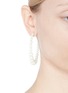 Figure View - Click To Enlarge - KENNETH JAY LANE - Glass pearl beaded hoop earings