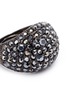 Detail View - Click To Enlarge - KENNETH JAY LANE - Glass crystal wide band ring