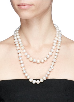 Figure View - Click To Enlarge - KENNETH JAY LANE - Baroque freshwater pearl necklace