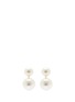 Main View - Click To Enlarge - KENNETH JAY LANE - Detachable glass pearl drop earrings