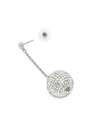 Detail View - Click To Enlarge - KENNETH JAY LANE - Glass crystal sphere drop earrings