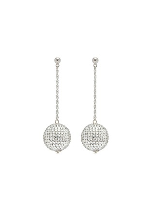 Main View - Click To Enlarge - KENNETH JAY LANE - Glass crystal sphere drop earrings