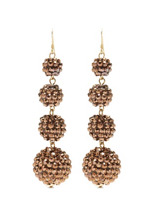 Main View - Click To Enlarge - KENNETH JAY LANE - Glass crystal sphere drop earrings
