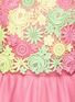 Detail View - Click To Enlarge - VALENTINO GARAVANI - Fluo lace leather dress