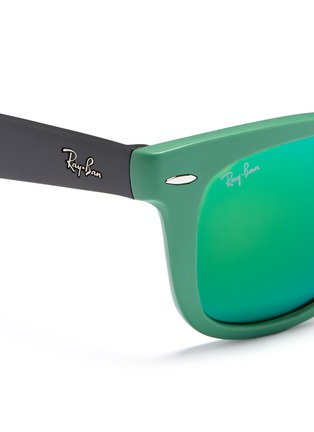 Detail View - Click To Enlarge - RAY-BAN - Wayfarer matte colour-block folding sunglasses