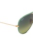 Detail View - Click To Enlarge - RAY-BAN - 'Aviator Full Colour' acetate rim wire sunglasses