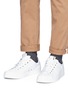 Figure View - Click To Enlarge - GIANVITO ROSSI - 'David' calfskin leather sneakers