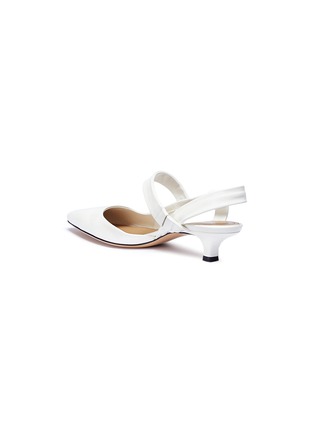 Detail View - Click To Enlarge - THE ROW - 'Coco Twist 60' leather slingback mules